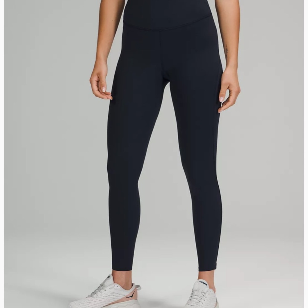 Lululemon Base Pace HR Tight, Size 8, Black, 25", Brushed Nulux